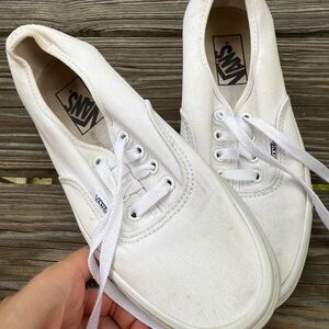 Vans Classic White Lace-Up Shoes